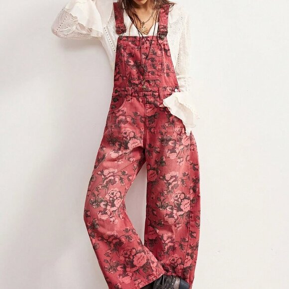 Multicolor Casual Women's Ditsy Floral Jumpsuit